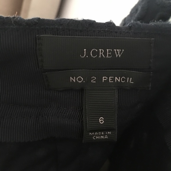 Jcrew Navy No. 2 Pencil Skirt - Picture 3 of 6